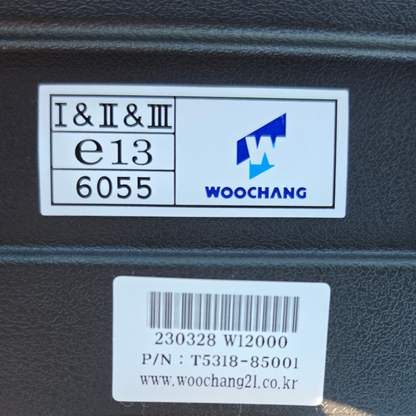 Woochang W12 Canvas Seat Cover