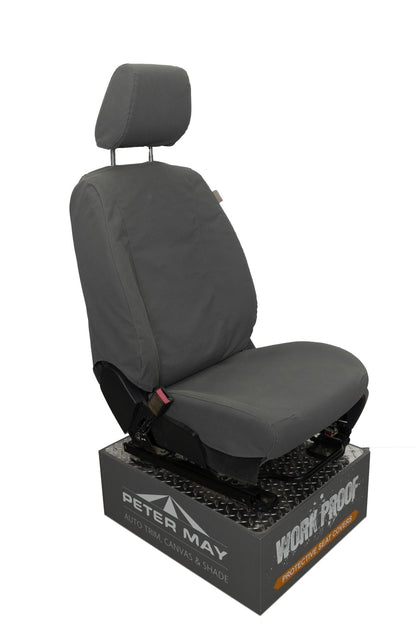 WORKPROOF canvas seat covers for Mitsubishi Triton 1996 - 2005 Seat Covers — waterproof, airbag certified, NZ - made