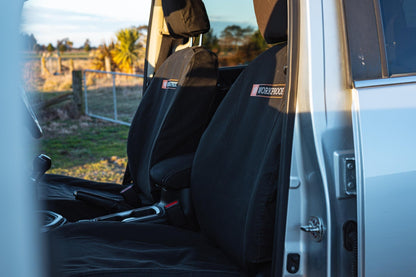 WORKPROOF canvas seat covers for Mitsubishi Triton 1996 - 2005 Seat Covers — waterproof, airbag certified, NZ - made